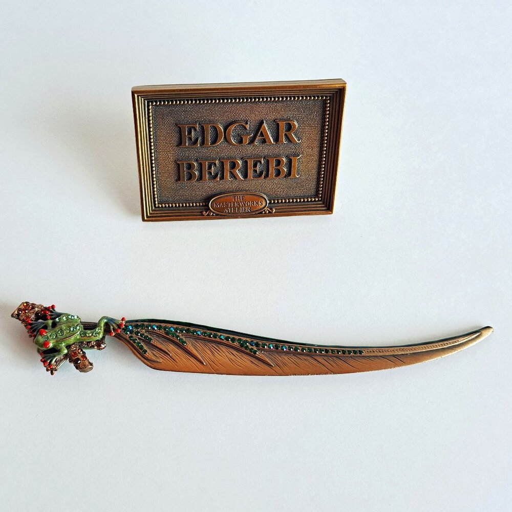 New Edgar Berebi Frog Letter Opener